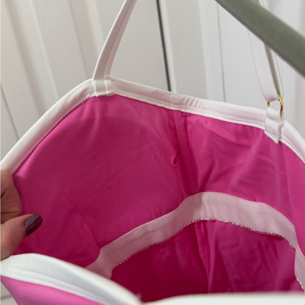Vibrant Pink Athletic Mini Dress with Spaghetti Straps - Picture 3 of 5